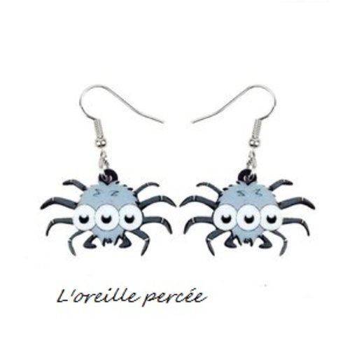 Boucle d'oreille araignée