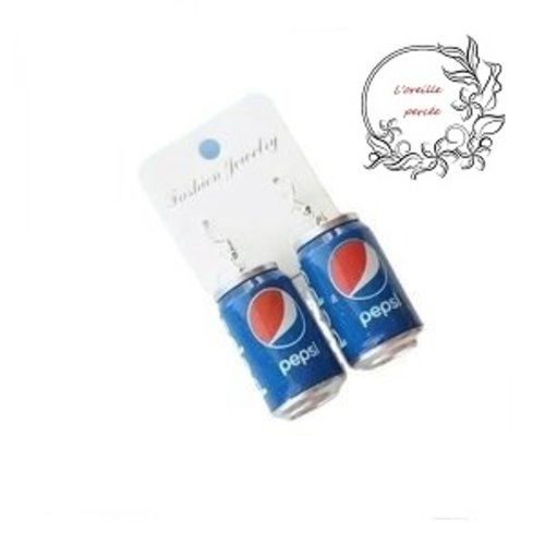 Boucle d'oreille canette de soda