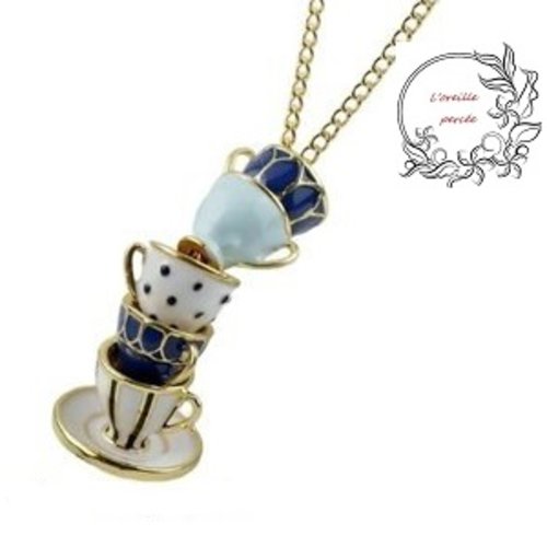 Sautoir et ses 5 tasses