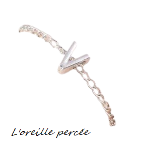 Bracelet  lettre alphabet v