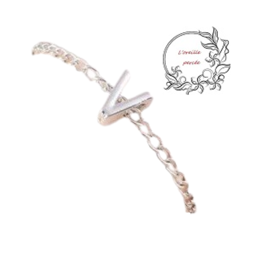 Bracelet  lettre alphabet v