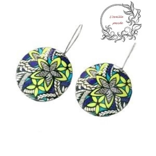 Boucle d'oreille à motif