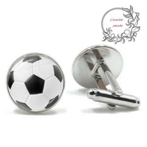 Boutons de manchette ballon de foot
