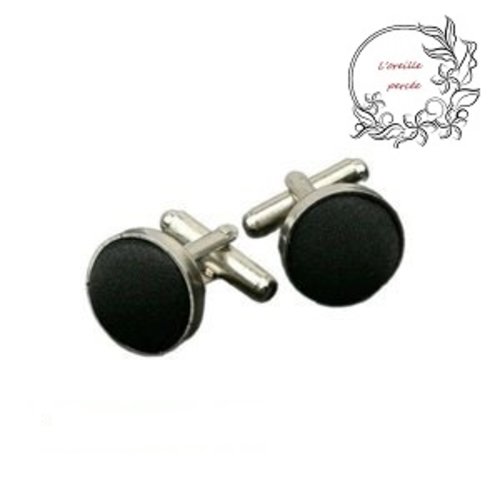Boutons de manchette noir