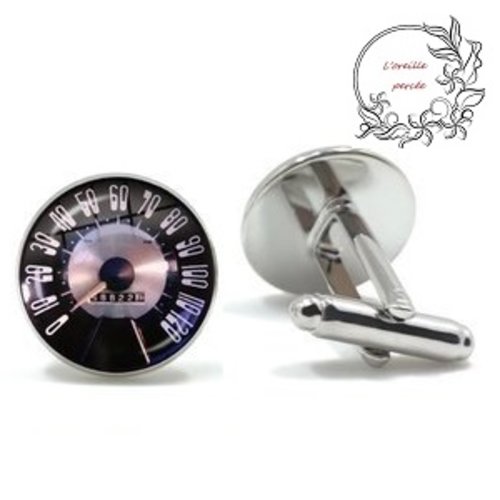 Boutons de manchette compteur de vitesse