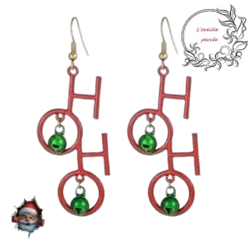 Boucle d'oreille métal hoho