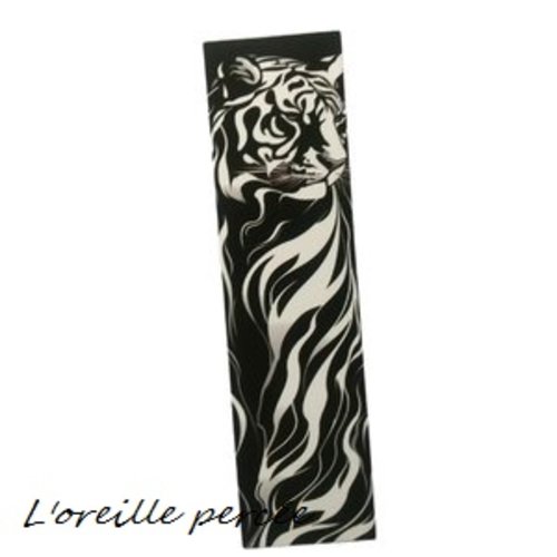 Marque page/signet motif profil tigre