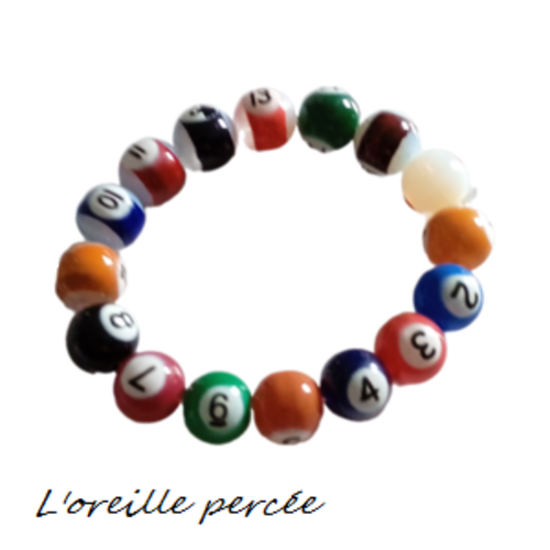 Bracelet boule de billard