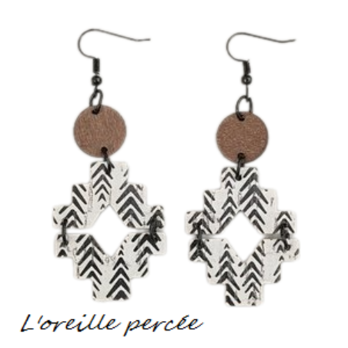 Boucle d'oreille géométrique