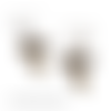 Boucle d'oreille noeud bronze
