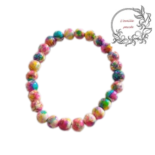 Bracelet de rêve avec ses perles colorées