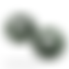 Boucle d'oreille cercle kaki tout doux