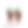 Boucle d'oreille piment rouge