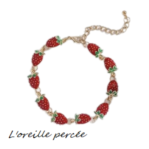 Bracelet fraise
