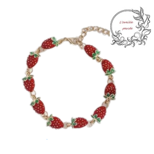 Bracelet fraise