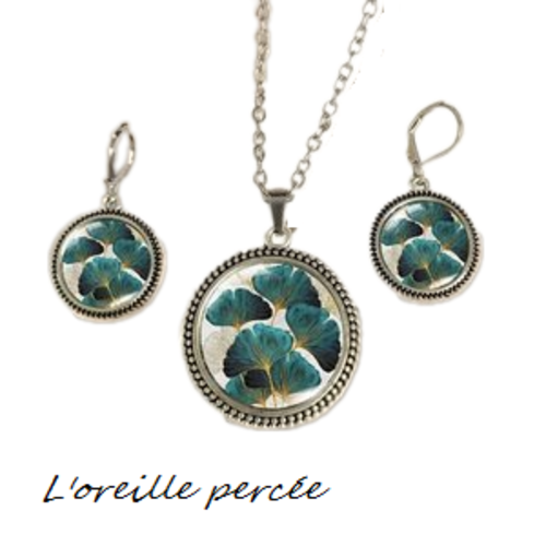 Parure feuille de ginkgo
