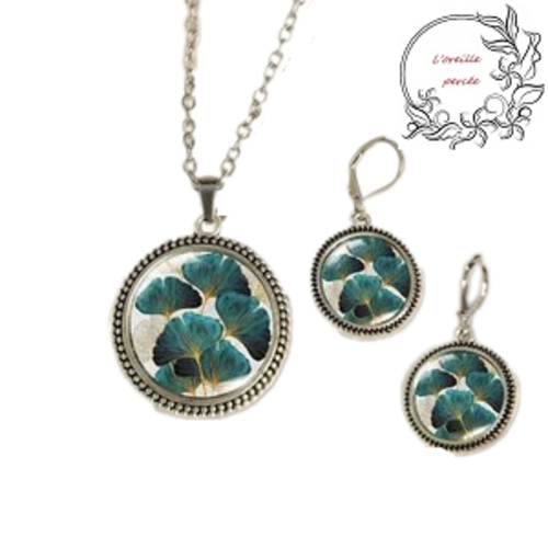 Parure feuille de ginkgo