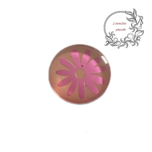Magnet fleur fuschia