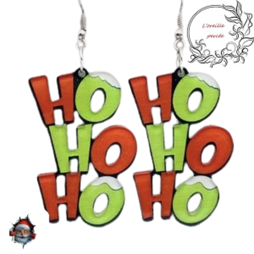 Boucle d'oreille hohoho