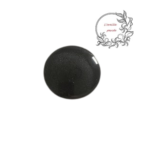 Magnet motif paillette noir bleuté