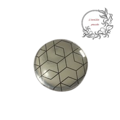 Magnet argent à motif