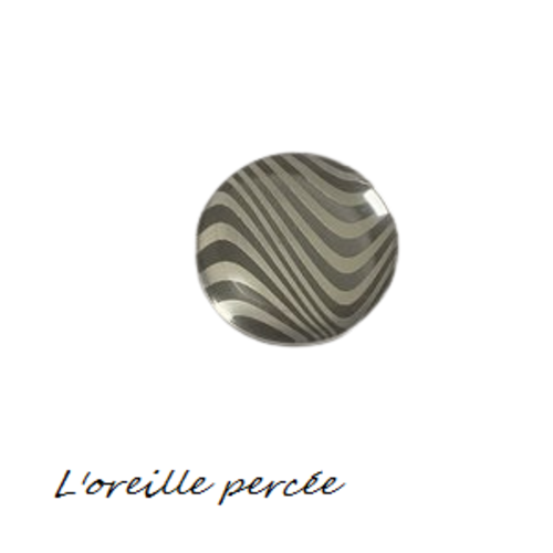 Magnet argent à motif