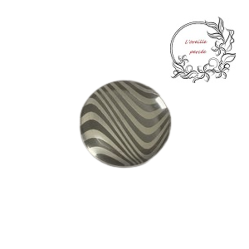 Magnet argent à motif