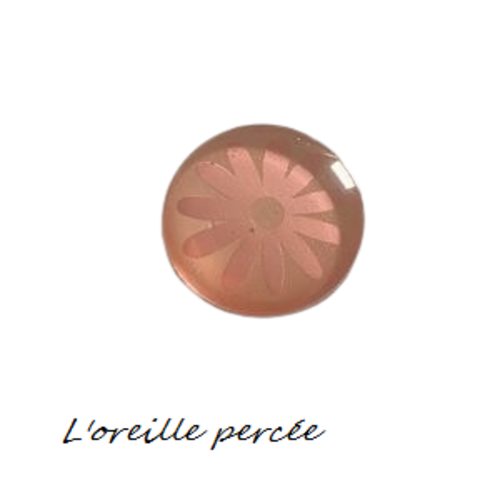 Magnet rose avec motif fleur