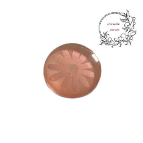 Magnet rose avec motif fleur