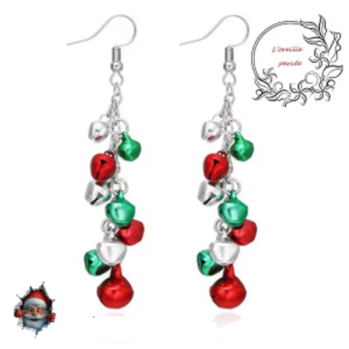 Boucle d'oreille nuée de grelots