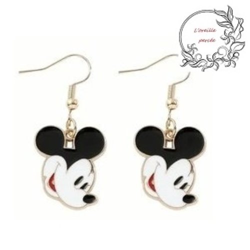 Boucle d'oreille mickey disney