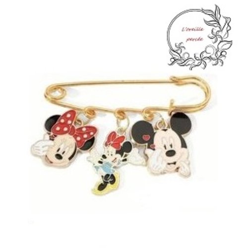 Broche épingle duo minnie et mickey