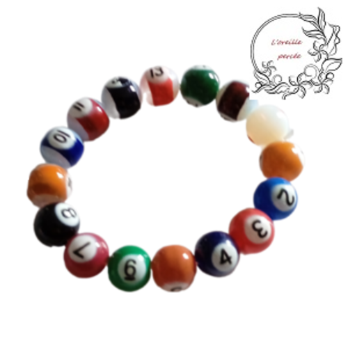 Bracelet boule de billard