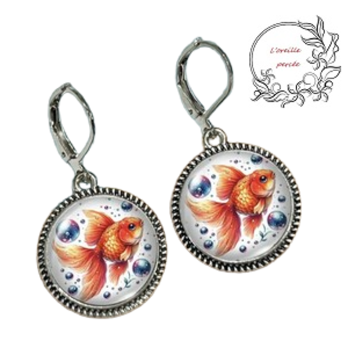Boucle d'oreille poisson
