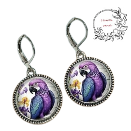 Boucle d'oreille peroquet