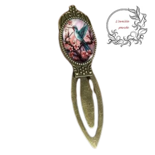 Marque page oiseau et papillon