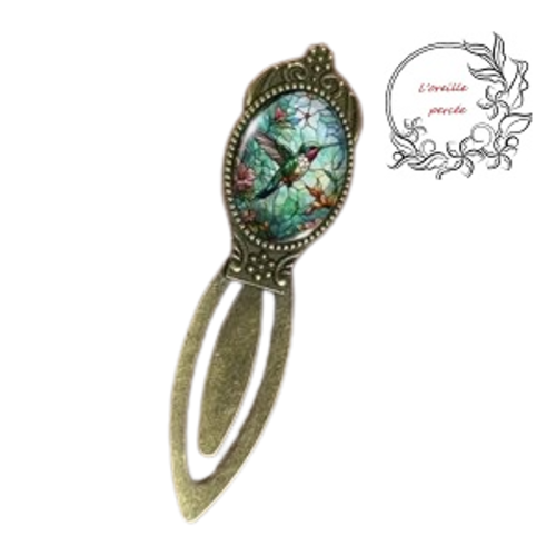 Marque page oiseau et papillon