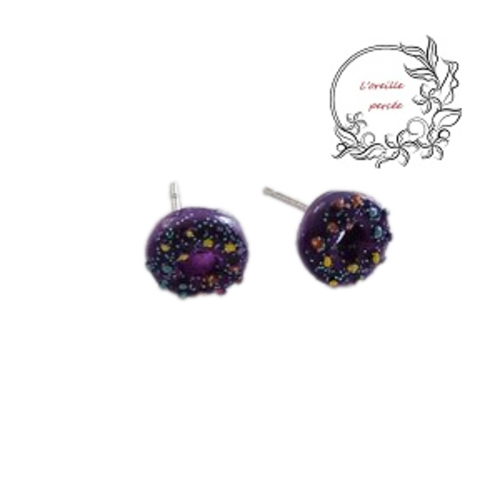 Puce oreille mini donut à la myrtille