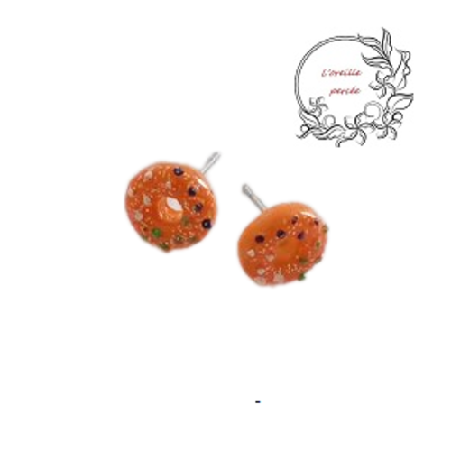 Puce oreille mini donut à l'orange