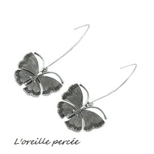 Boucle d'oreille l'envolé du papillon