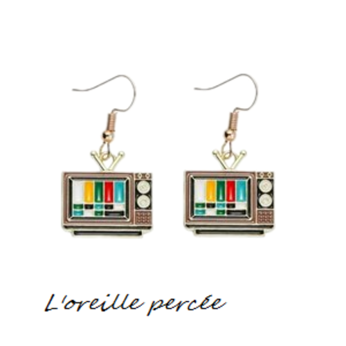Boucle d'oreille mire tv