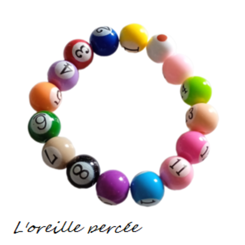 Bracelet boule de billard