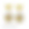 Boucle d'oreille motif citron