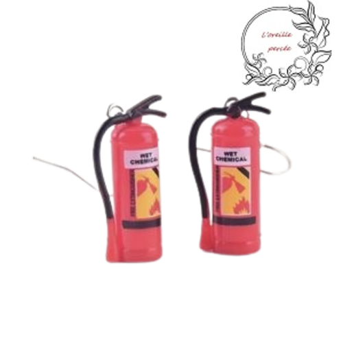 Boucle d'oreille extincteur
