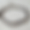 Bracelet "rivière de verre" gris et or