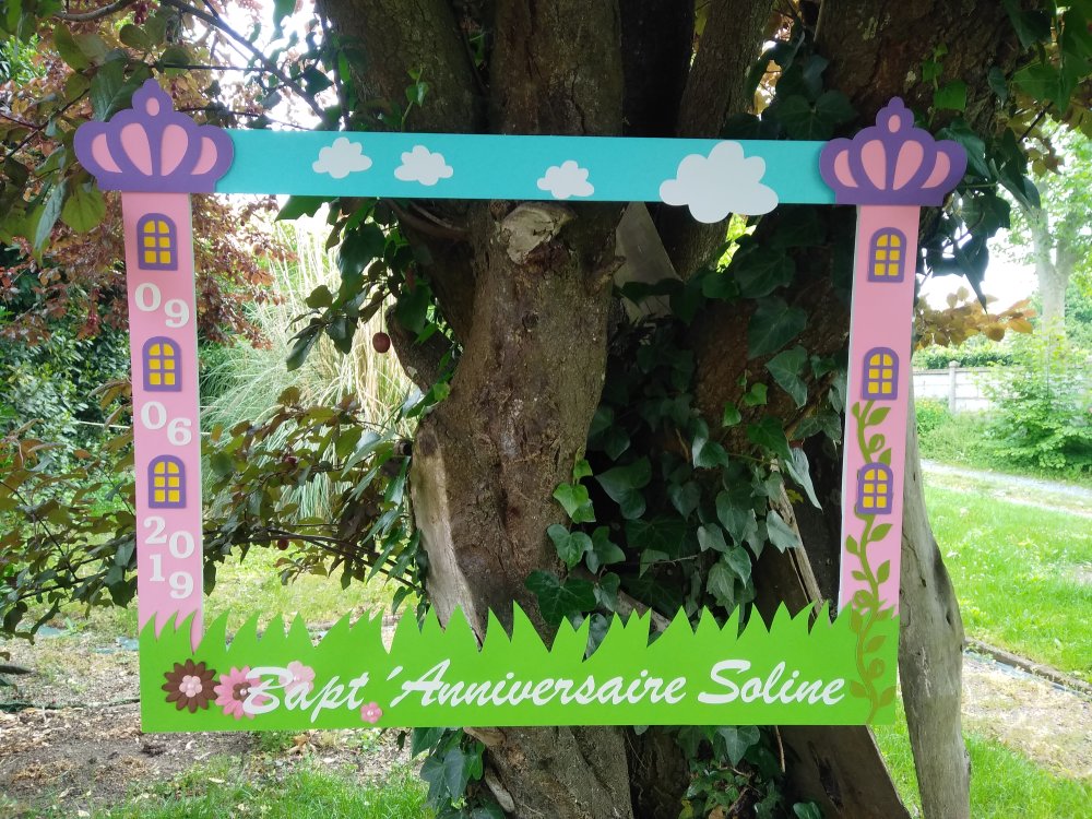 Grand Cadre Photobooth Pour Un Bapteme Baby Shower Communion Mariage Ou Anniversaire Un Grand Marche