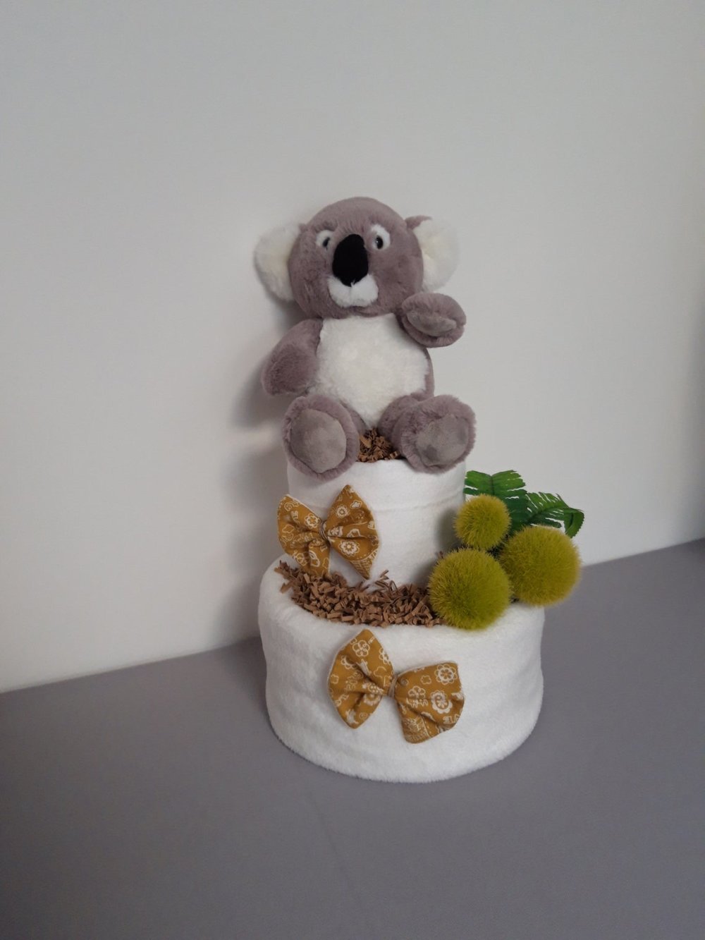 Petit Koala Gateau De Couches La Baby Shower De Maman Un Grand Marche
