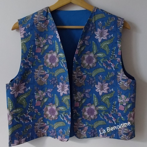 Gilet sans manches réversible adulte.