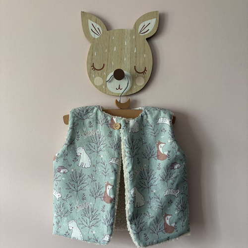 Gilet de berger réversible mixte, 9 mois
