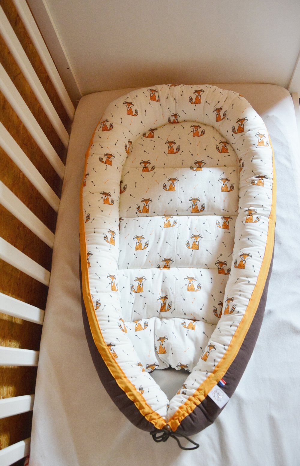 Couffin Reducteur De Lit Pour Bebe Petits Renards Reversible 75 X 43 Cm Un Grand Marche